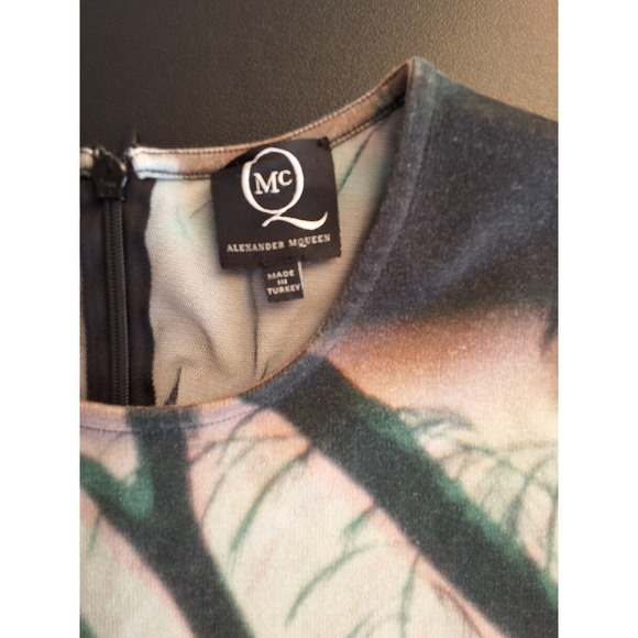 Alexander McQueen S Abstact Tree Print Sheath Dress Whimsigoth Statement Piece - Picture 6 of 8